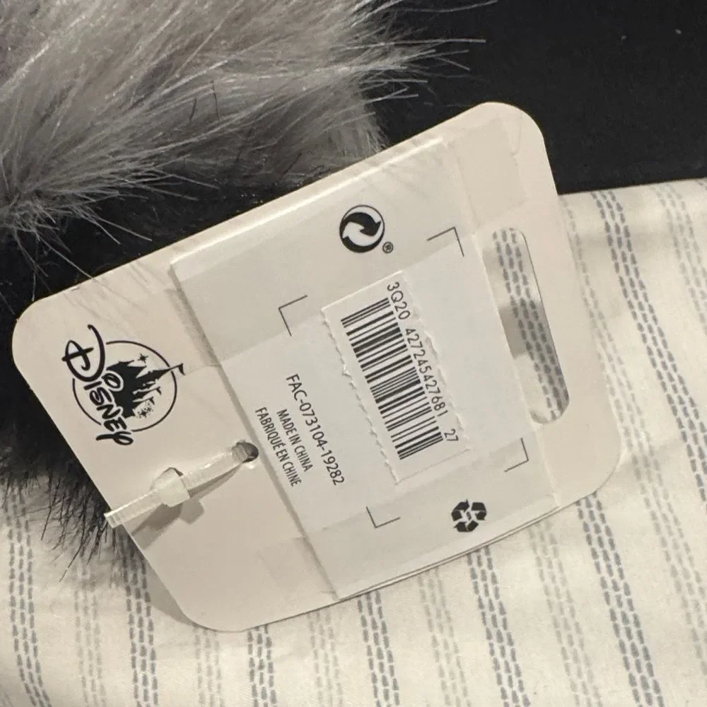 NWT Disney Eeyore Furry Pom Pom Bag Charm Keychain